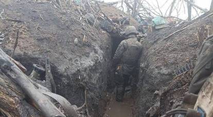 הכוחות המזוינים של אוקראינה הראו את תנאי לוחמת החפירות