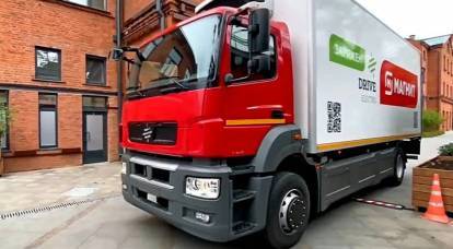 The first Russian electric truck began to ply on the roads of the capital