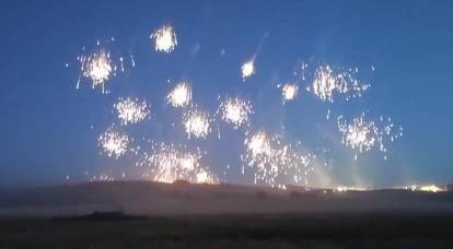 Artileri membakar benteng Angkatan Bersenjata Ukraina dengan peluru pembakar dari Grad MLRS