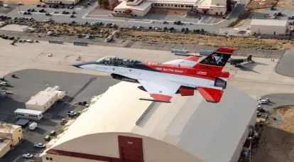 A dogfight between a robotic aircraft and a manned F-16 took place in the United States
