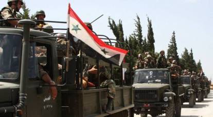 Unbekannte Flugzeuge zerstörten einen syrischen Militärkonvoi in der Nähe von Minbic