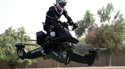 La policía de Dubai cambia a "motocicletas voladoras"
