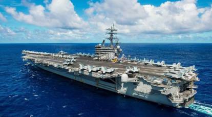 Media pratade om att det amerikanska hangarfartyget var instängt i Sydkinesiska havet