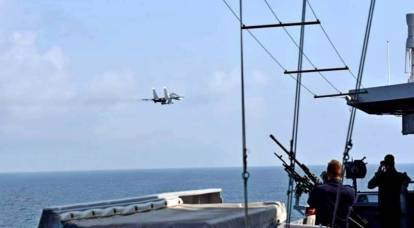 Russische Su-30SM mit zwei X-31-Raketen schüchterten NATO-Schiff in der Nähe von Tartus ein