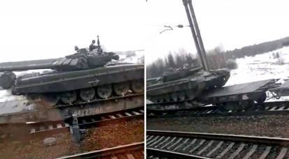 Tanques da Sibéria vão para a fronteira ucraniana