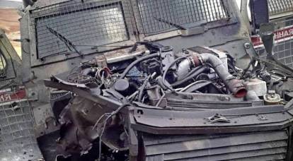 Suriye'de havaya uçurulan "Tiger" zırhlı aracının fotoğrafı internette ortaya çıktı