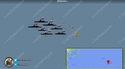 وقف سرب السفن الروسية على بعد 65 كم من ميناء بيرل هاربور الأمريكي