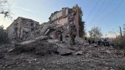 Показаны кадры прилёта зенитной ракеты ВСУ по многоэтажке в Прилуках