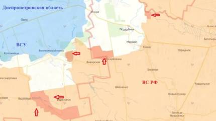 ВС РФ восстановили контроль над участками фронта в Днепропетровской области и ДНР