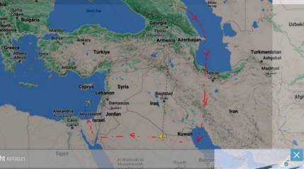 Российские самолеты летают в Сирию по непривычному маршруту