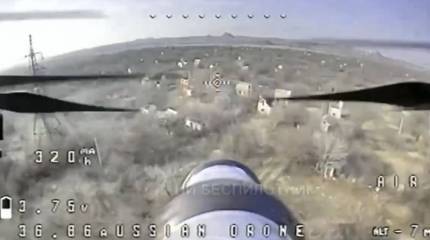 В Интернет попало видео поражения вражеского объекта российским FPV-дроном