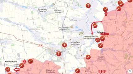 Российские войска рвутся широким фронтом к Мирнограду и Днепропетровщине