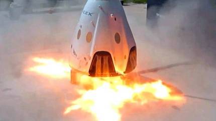 Новый американский корабль от SpaceX разорвало на испытаниях