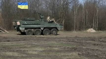 В зоне СВО уничтожен первый американский бронетранспортер Stryker