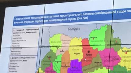 В Сеть попала схема будущего административного деления освобожденной Украины