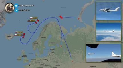 Пара Ту-160 отработала учебный удар по Великобритании