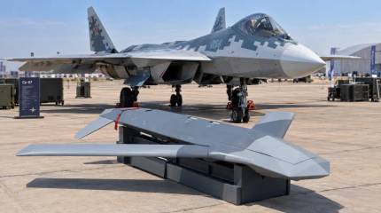 Носитель «Монохрома» и «Ковра»: Су-57 стал воздушным пунктом управления дронами