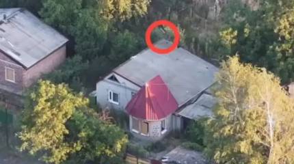 В Мирнограде сняли на видео уничтожение шести пунктов управления БПЛА ВСУ