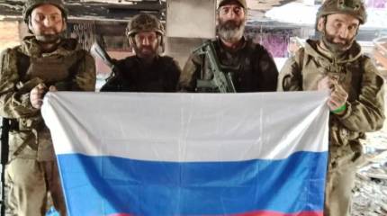 Боевики «Скалы» подняли российский флаг в Константиновке
