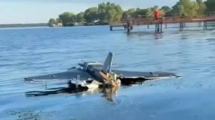 Российский беспилотник «Гербера» символично проплыл по Днепру в Киеве после ночной атаки на город