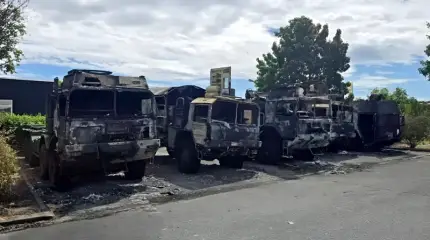 В Германии сожгли технику бундесвера, предназначенную для ВСУ