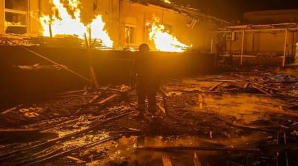 «Реально много всего летело»: Киев горит после прилета десятков «Гераней»