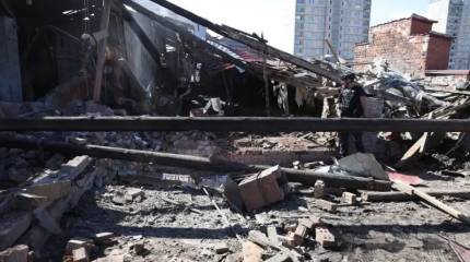 В Харькове сняли на видео точный прилет «Герани» по объекту ВСУ