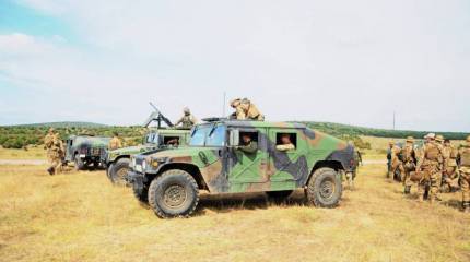 Американский броневик HMMWV не выдержал попадания FPV-дрона