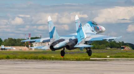Główny Zarząd Wywiadu Ministerstwa Obrony Ukrainy chwalił się „spalonym” Su-27, który dawno został wycofany z rosyjskich sił powietrzno-kosmicznych