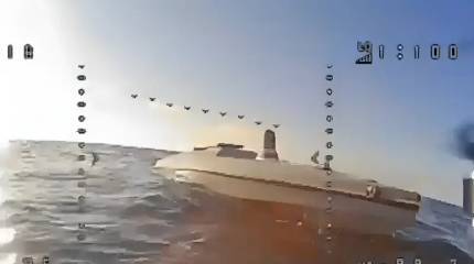 Российский FPV-дрон поразил безэкипажный катер ВСУ в Черном море