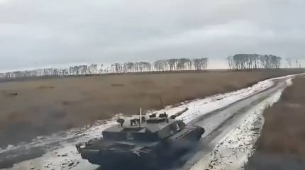 В Курской области выследили и сожгли британский Challenger 2