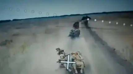 Целая колонна квадроциклов ВСУ попала под атаку российских FPV-дронов в сумском приграничье
