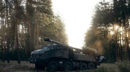 «Ланцет» догнал уходящую с боевой позиции САУ «Богдана»