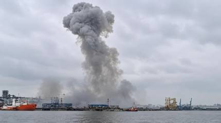 БЭК ВСУ взорвался в румынском порту Констанца, объявлена эвакуация