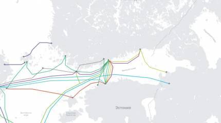 Еще три подводных кабеля в Финском заливе вышли из строя