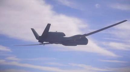 Собиравший сведения о ВС РФ американский разведчик RQ-4 Global Hawk ретировался раньше времени