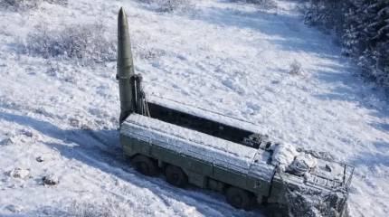 Пролет «Искандера» над Киевом сняли на видео