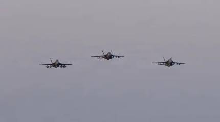 В США сняли на видео крушение двух истребителей F/A-18