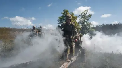 Российский дрон снял на видео удар ВКС по прорывающимся из «котла» боевикам ВСУ