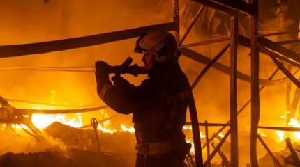 Киев и Одесса горят после прилета российских ракет
