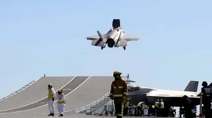 Британский F-35 разбился из-за неубранной заглушки в двигателе
