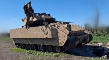 Под Авдеевкой захвачена американская БМП M3A3 Bradley в редкой модификации