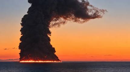 Напротив Сочи «горит море»