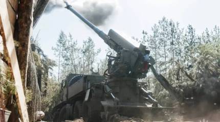 Боевики отвели танки и САУ с берега Днепра в Херсонской области