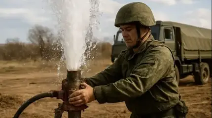 Lebensquelle: Russisches Militär versorgt Bewohner der DVR mit Wasser.