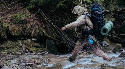 «Ледяной ад»: показаны кадры отступления боевиков через Оскол в районе Купянска