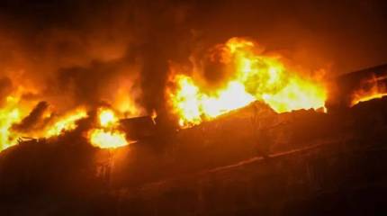 Под Одессой после прилетов «Гераней» горят «текстильные» склады