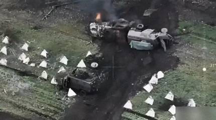 Отражено нападение ВСУ на Курскую область: кадры горящей техники противника
