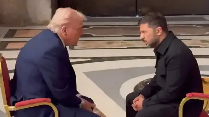 Zełenski i Trump wykorzystali pogrzeb papieża do omówienia umowy