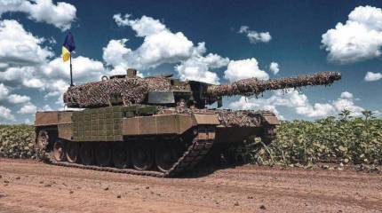 ВСУ «одели» танки Leopard 2А4 в советскую динамическую защиту «Контакт-1»